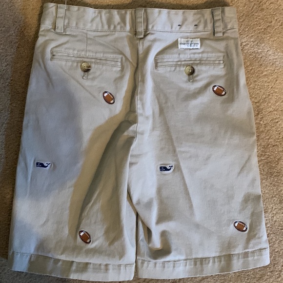 Boys vineyard vines shorts. Whales and football. Great condition. - Picture 3 of 4